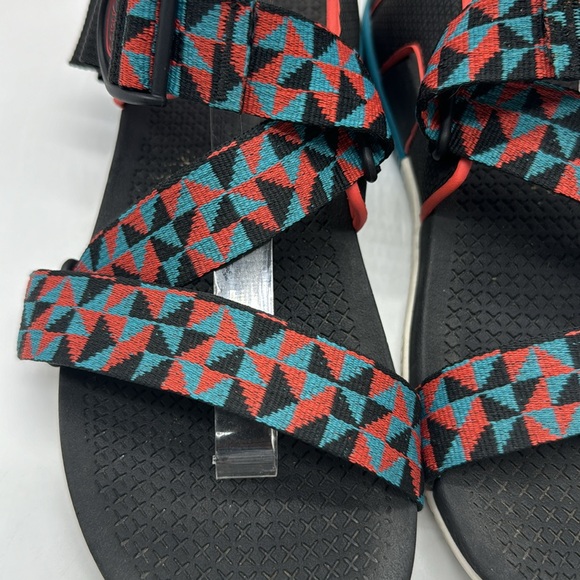 Chaco Confluence Multi Color Sandals Teal Orange Black Size 9 Style J106936 - Picture 3 of 8